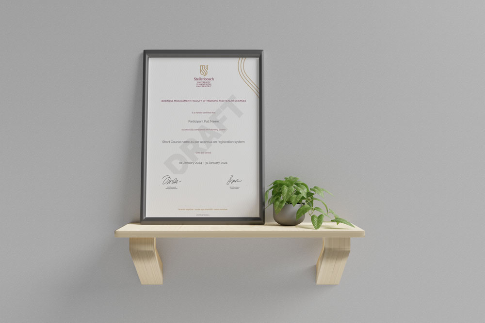 Certificate Printed Mockup